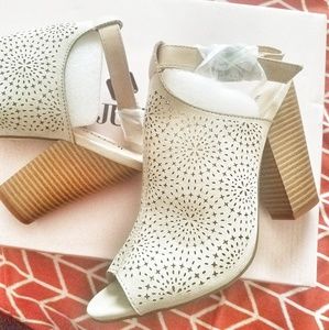 Brand new peep toe sandals.